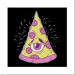 Illuminati pizza Posters and Art